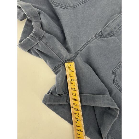 Gloria Vanderbilt Shorts Womens Large Blue Bermudas Cotton Pockets Stretch Waist - Picture 15 of 16